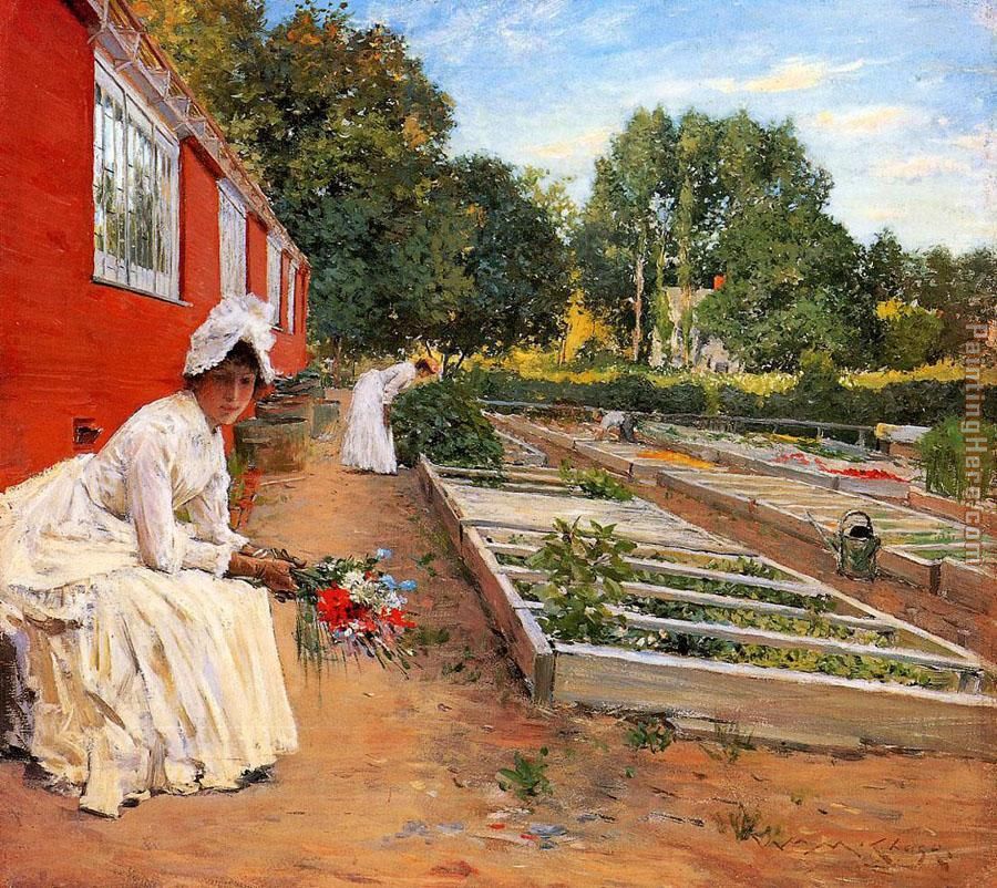 The Nursery painting - William Merritt Chase The Nursery art painting